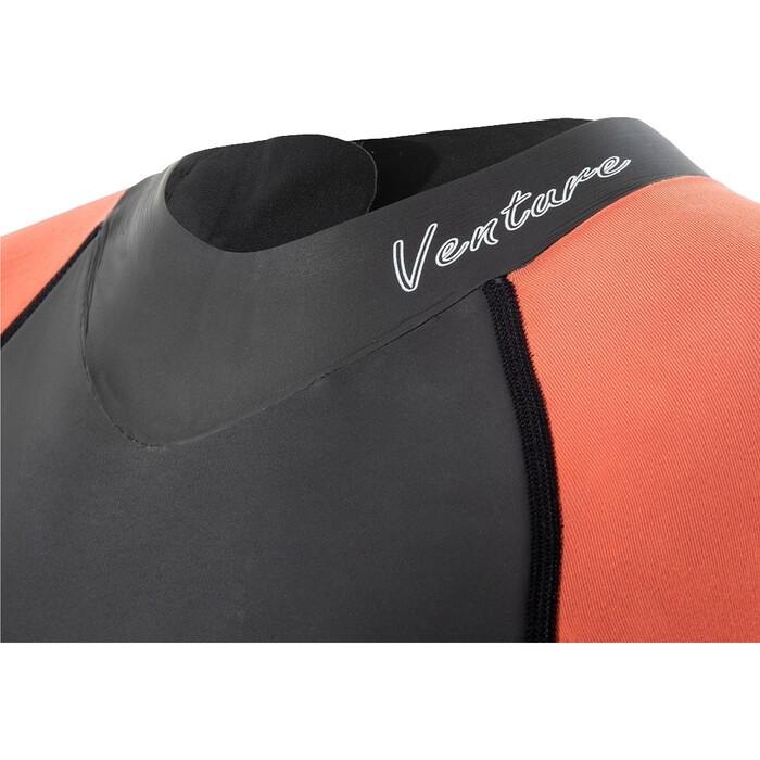 2024 Zone3 Mujer Venture Back Zip Swim Neopreno WS22WVEN101 - Black / Orange